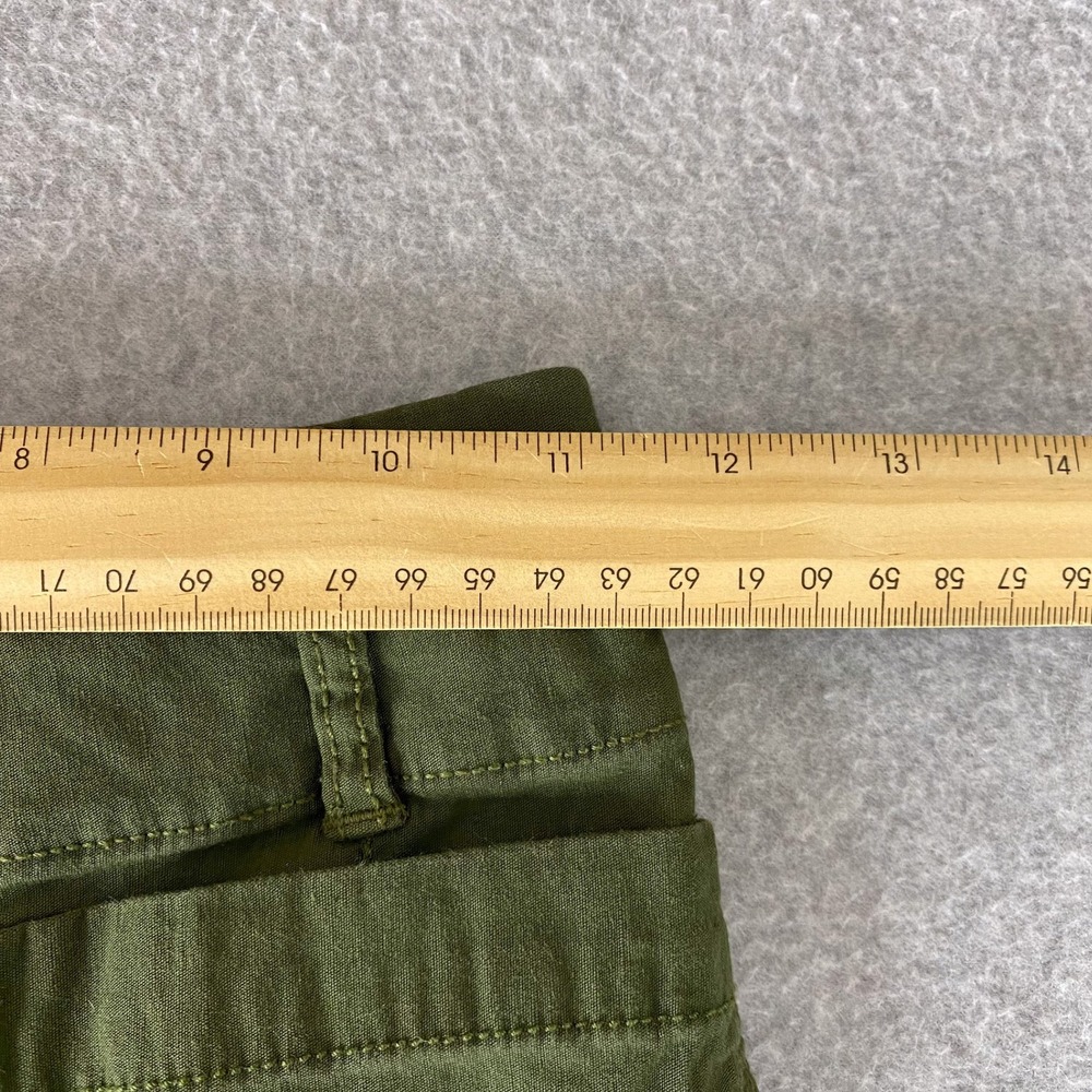 Anthropologie Maeve Green The Colette Wide Leg Linen Blend Crop Pants Size 23 - Picture 10 of 13